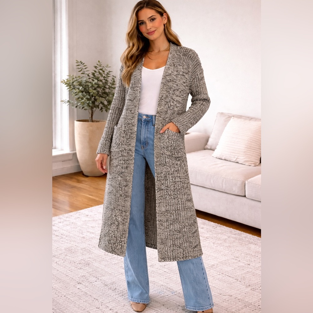 NEW Lucky Brand Chunky Knit Long Cardigan – Size S – New Never Worn